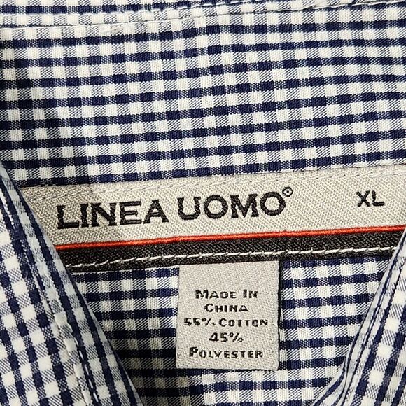 Linea Uomo Shirt For Men Size XL Color Blue Navy Long Sleeve  B5 - Picture 2 of 11